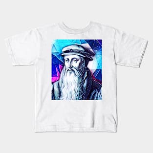 John Knox Snowy Portrait | John Knox Artwork 13 Kids T-Shirt